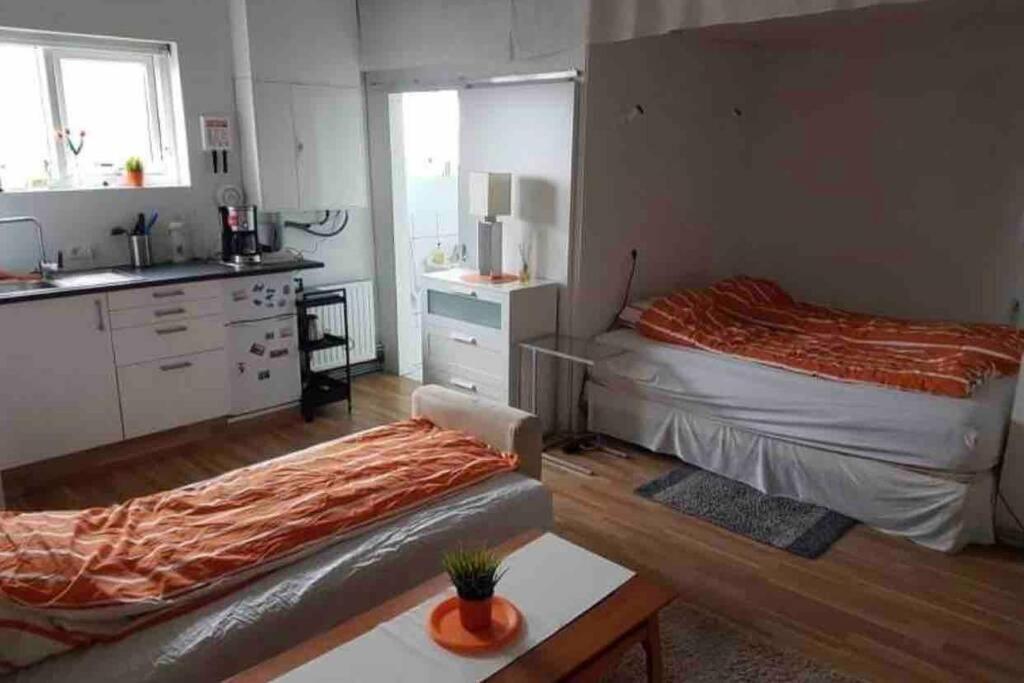 Private Studio Apartment Near The Airport Njarthvik Exterior photo